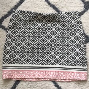 Zara Trafaluc Pattern Mini Skirt